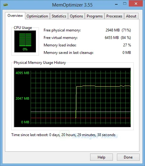 MemOptimizer スクリーンショット 1