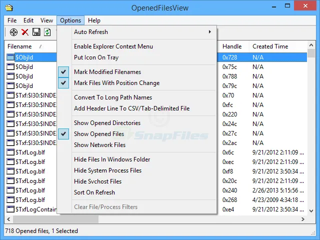 OpenedFilesView スクリーンショット 2