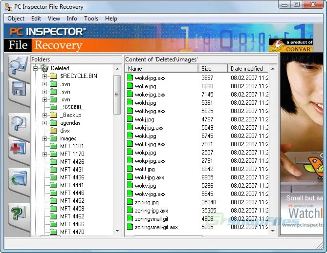 PC Inspector File Recovery スクリーンショット 1