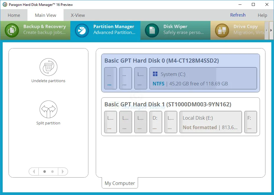 Free Hard Disk Manager (Preview) スクリーンショット 1