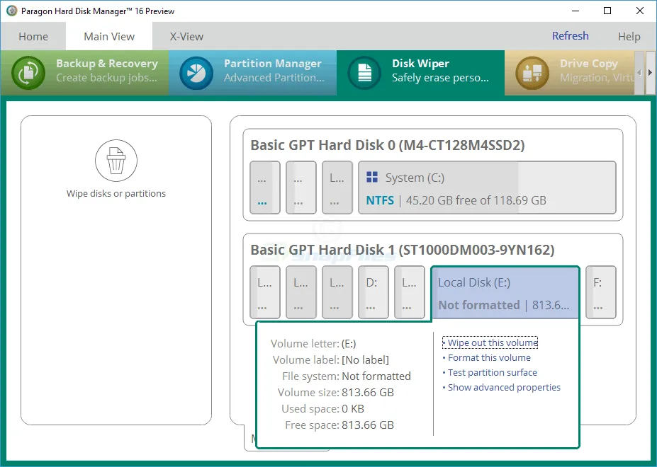 Free Hard Disk Manager (Preview) スクリーンショット 2