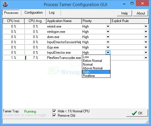 Process Tamer スクリーンショット 2