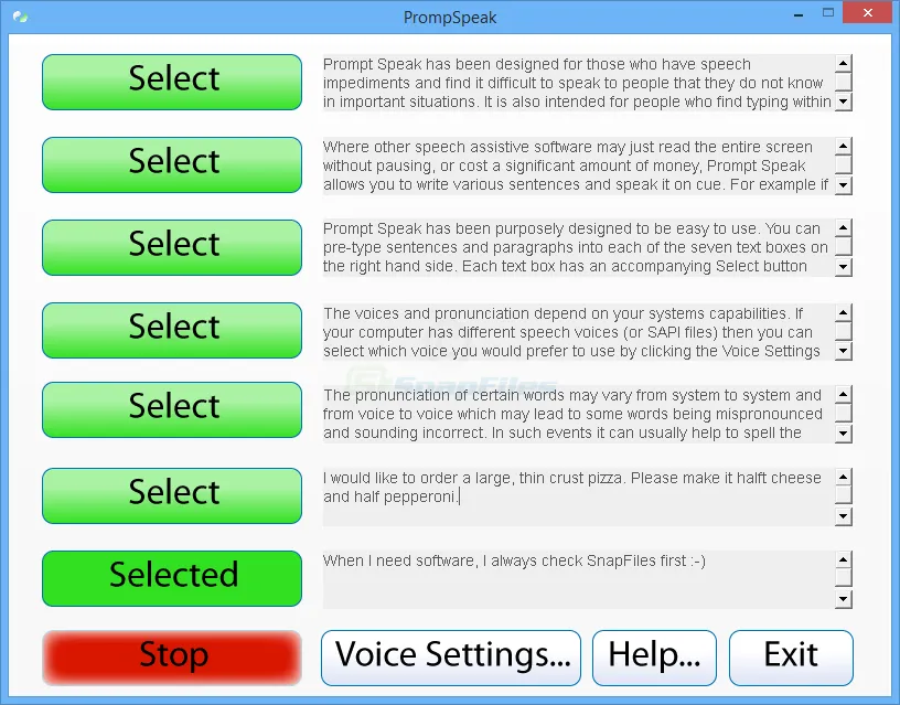 PromptSpeak スクリーンショット 1