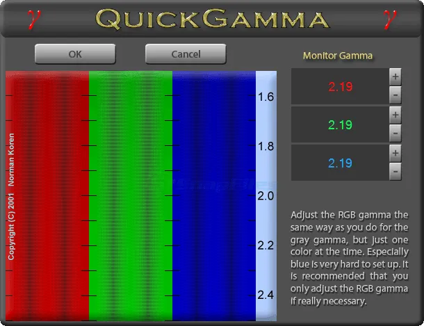 QuickGamma スクリーンショット 2