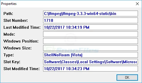 ShellBagsView スクリーンショット 2