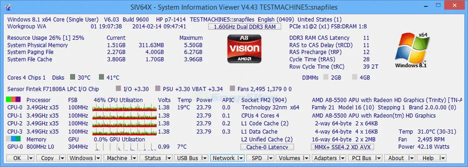 SIV System Information Viewer スクリーンショット 1