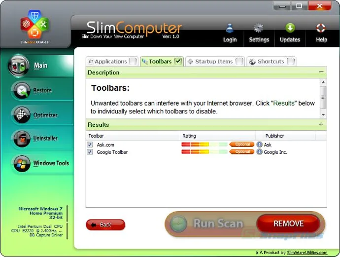 SlimComputer スクリーンショット 2