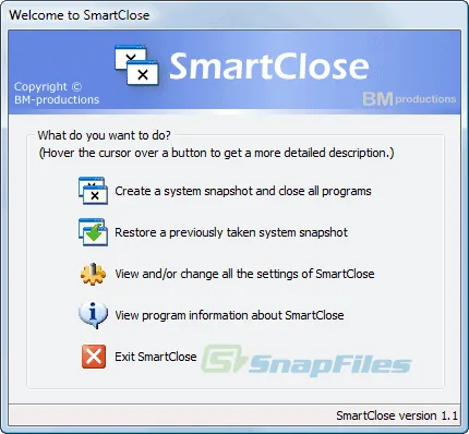 SmartClose スクリーンショット 1