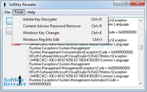 SoftKey Revealer スクリーンショット 2