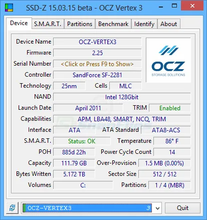 SSD-Z スクリーンショット 1