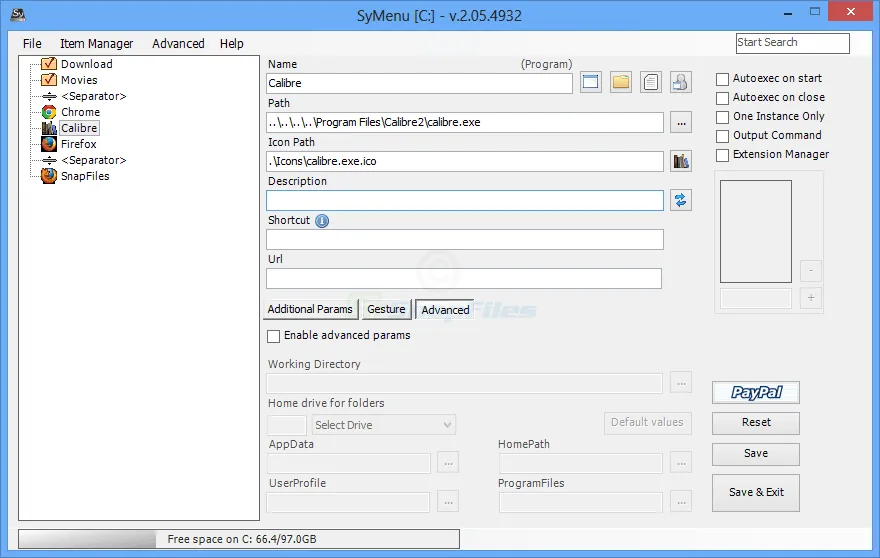 SyMenu スクリーンショット 2