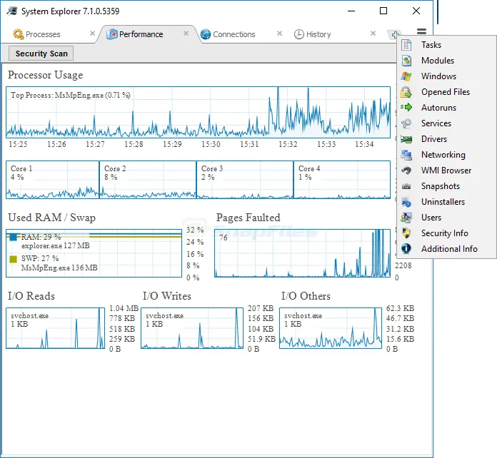 System Explorer スクリーンショット 2