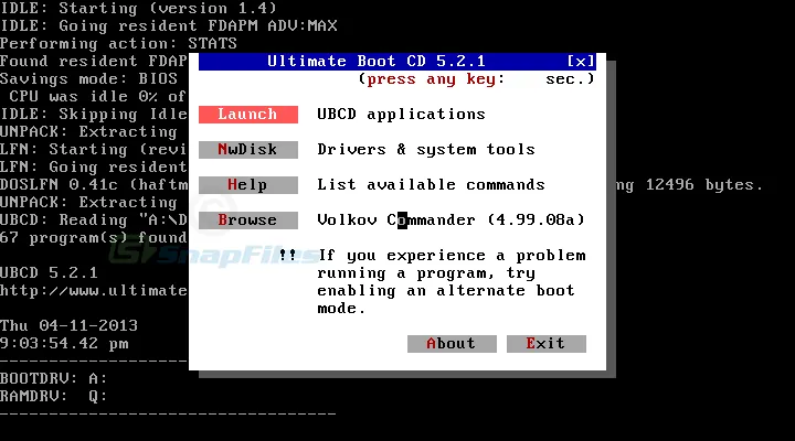 Ultimate Boot CD スクリーンショット 2