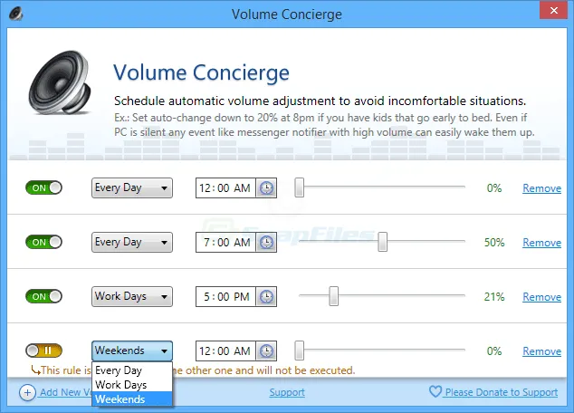 Volume Concierge スクリーンショット 2