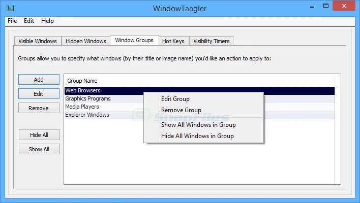 WindowTangler スクリーンショット 1