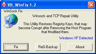 WinSock XP Fix スクリーンショット 1