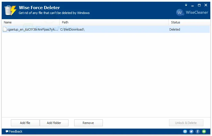 Wise Force Deleter スクリーンショット 2