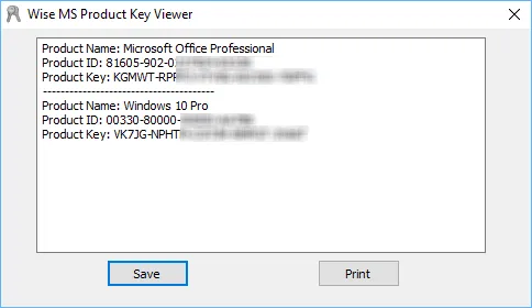 Wise Windows Key Finder スクリーンショット 1