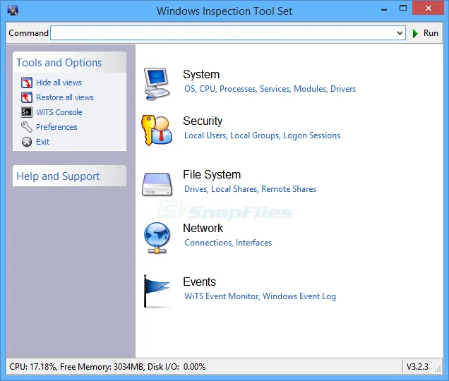 Windows Inspection Tool Set スクリーンショット 1