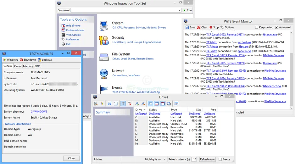 Windows Inspection Tool Set スクリーンショット 2