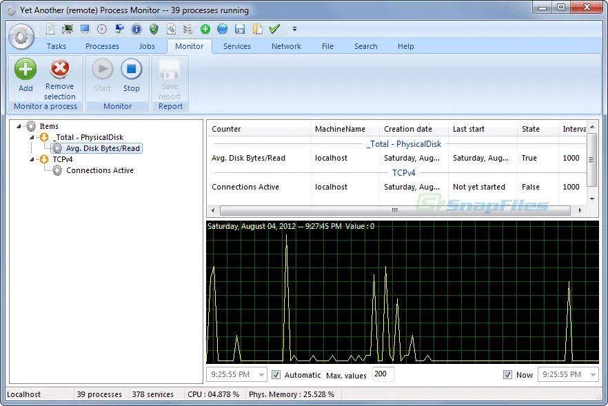 Yet Another Process Monitor スクリーンショット 2