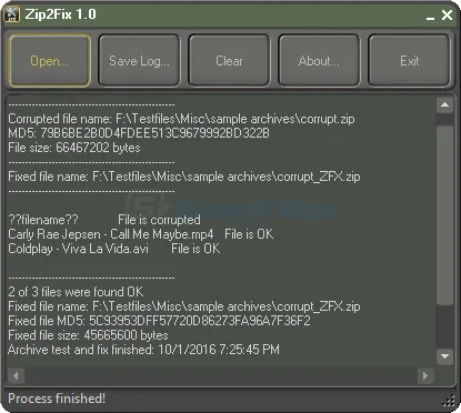 Zip2Fix スクリーンショット 2