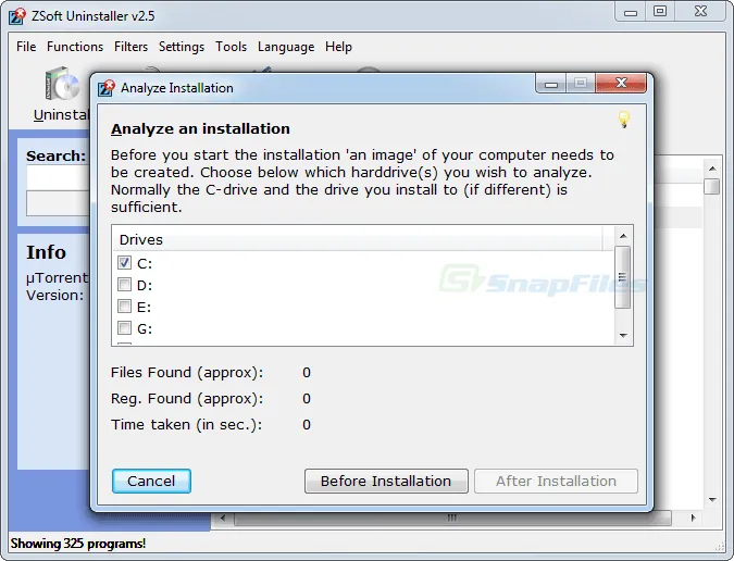 ZSoft Uninstaller スクリーンショット 2